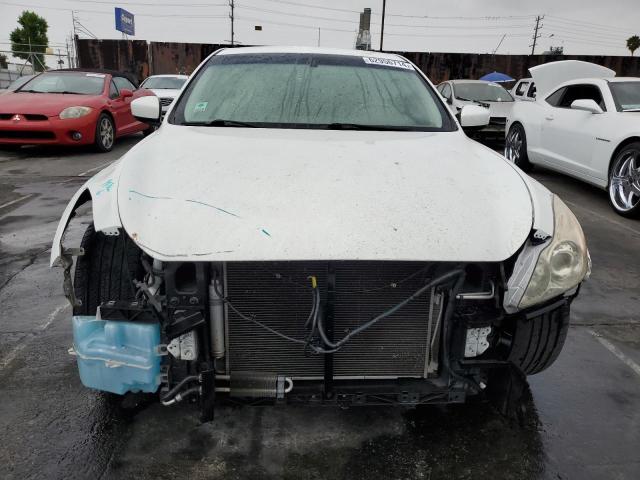 JN1CV6EK4AM104838 - 2010 INFINITI G37 BASE WHITE photo 5