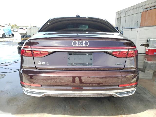 WAU8EAF81LN005266 - 2020 AUDI A8 L MAROON photo 6