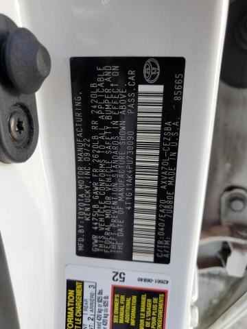 4T1G11AK4PU730090 - 2023 TOYOTA CAMRY SE NIGHT SHADE WHITE photo 12