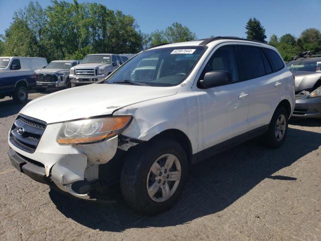 5NMSG73D19H263445 - 2009 HYUNDAI SANTA FE GLS WHITE photo 1