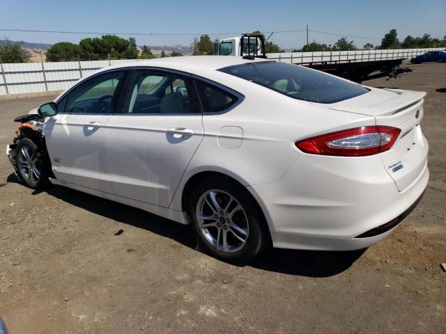 3FA6P0SU7GR316100 - 2016 FORD FUSION TITANIUM PHEV WHITE photo 2