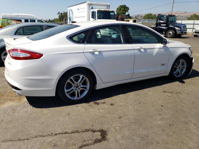 3FA6P0SU7GR316100 - 2016 FORD FUSION TITANIUM PHEV WHITE photo 3