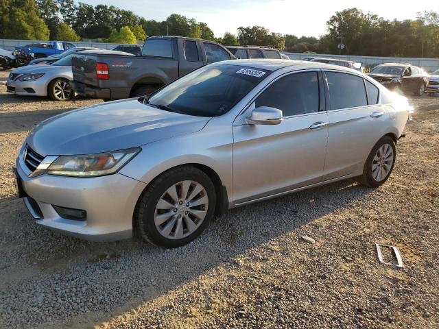 1HGCR3F95EA034402 - 2014 HONDA ACCORD TOURING SILVER photo 1