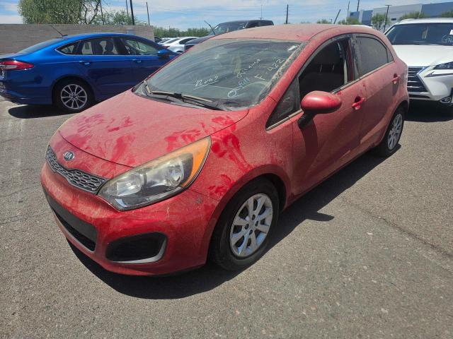 KNADM5A34D6130794 - 2013 KIA RIO LX RED photo 2