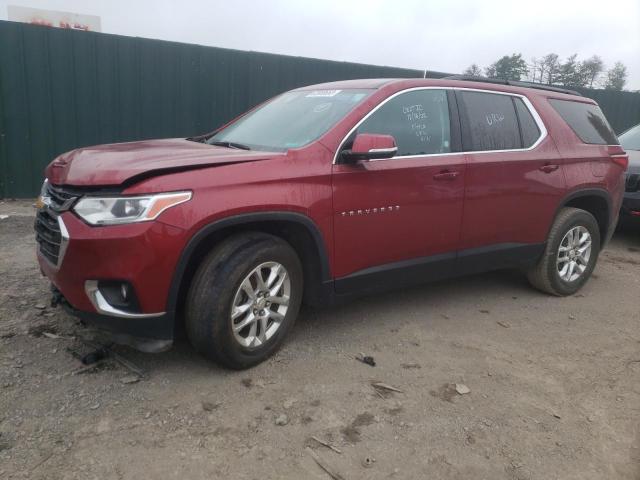 1GNERGKW0KJ277015 - 2019 CHEVROLET TRAVERSE LT RED photo 1