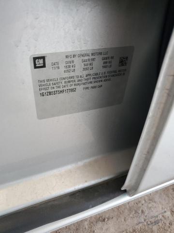 1G1ZB5ST5HF177862 - 2017 CHEVROLET MALIBU LS SILVER photo 12