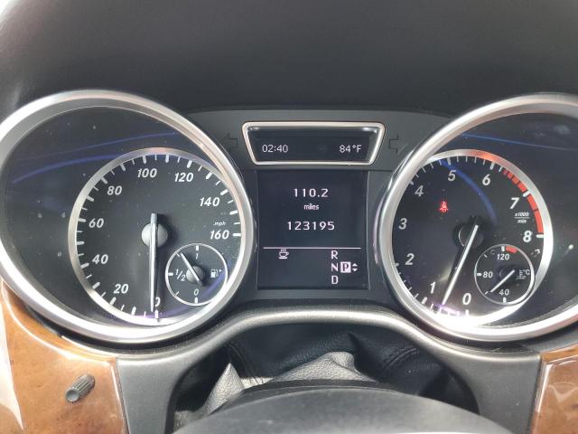 4JGDA5HB2CA043167 - 2012 MERCEDES-BENZ ML 350 4MATIC BLACK photo 9