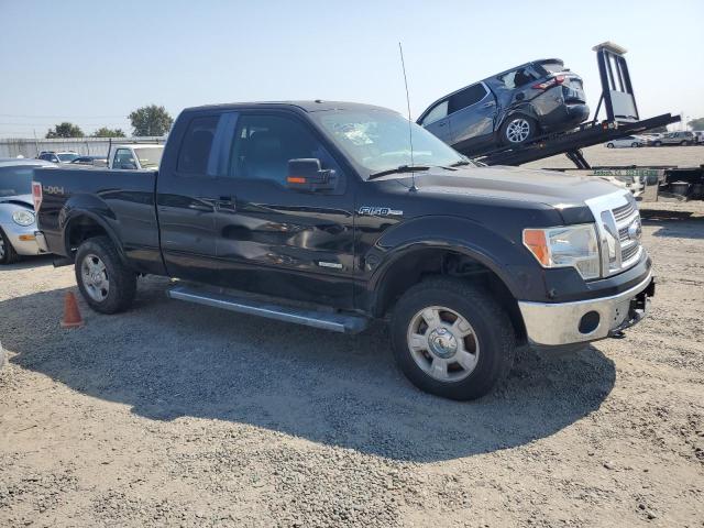 1FTFX1ET8BFD25851 - 2011 FORD F150 SUPER CAB BLACK photo 4