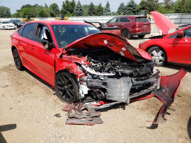 2HGFE2F51NH606356 - 2022 HONDA CIVIC SPORT 红色 照片 4