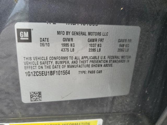 1G1ZC5EU1BF101564 - 2011 CHEVROLET MALIBU 1LT 灰色 照片 12