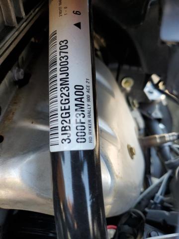 3JB2GEG23MJ003703 - 2021 CAN-AM RYKER RALLY EDITION TWO TONE photo 10