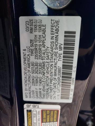 5J8TC2H3XPL008857 - 2023 ACURA RDX BLUE photo 13