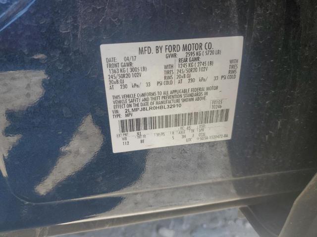 2LMPJ8LR0HBL32910 - 2017 LINCOLN MKX RESERVE Mavi foto 14