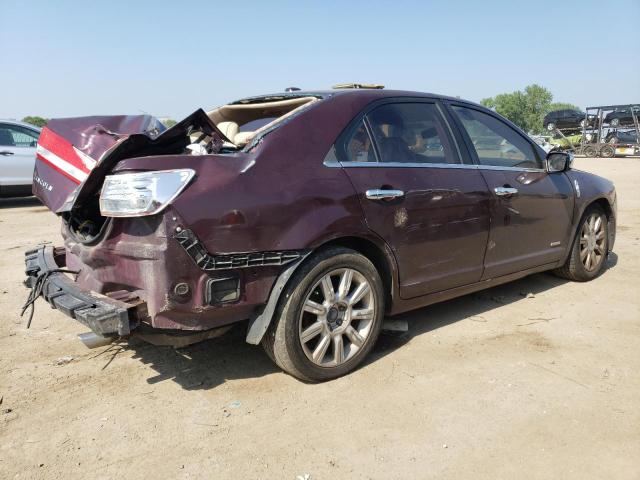 3LNDL2L33CR838145 - 2012 LINCOLN MKZ HYBRID MAROON photo 3