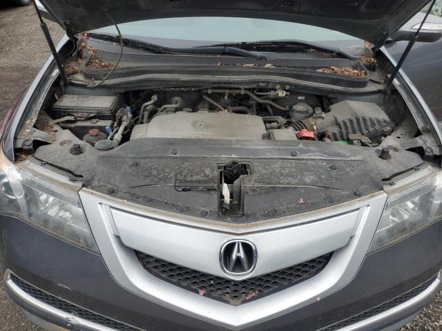 2HNYD2H61BH550229 - 2011 ACURA MDX TECHNOLOGY GRAY photo 12