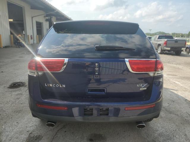 2LMDJ8JK2BBJ07582 - 2011 LINCOLN MKX BLUE photo 6