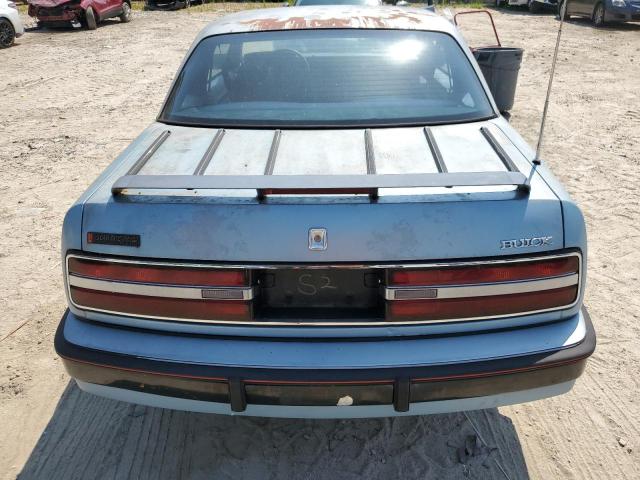 2G4WD14T4K1473279 - 1989 BUICK REGAL LIMITED BLUE photo 6