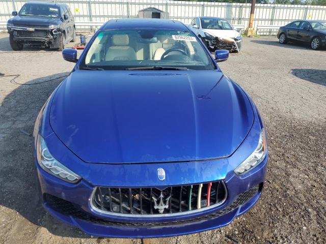 ZAM57RTA7E1086513 - 2014 MASERATI GHIBLI S BLUE photo 5