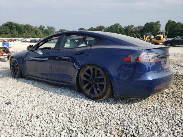 5YJSA1E66NF462189 - 2022 TESLA MODEL S BLUE photo 2