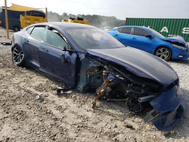 5YJSA1E66NF462189 - 2022 TESLA MODEL S ლურჯი ფოტო 4