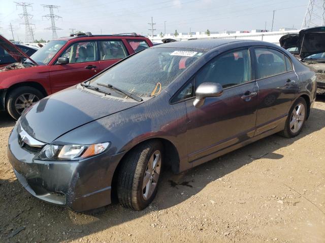 2HGFA16679H340183 - 2009 HONDA CIVIC LX-S رمادي صورة 1