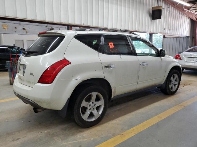 JN8AZ08T75W318893 - 2005 NISSAN MURANO SL WHITE photo 3