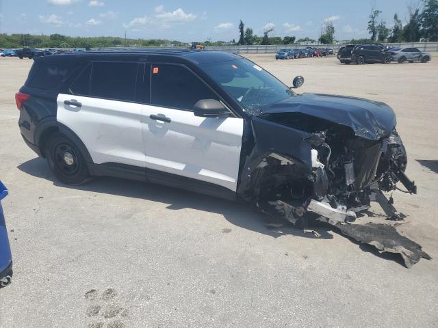 1FM5K8AB3NGB20688 - 2022 FORD EXPLORER POLICE INTERCEPTOR BLACK photo 4