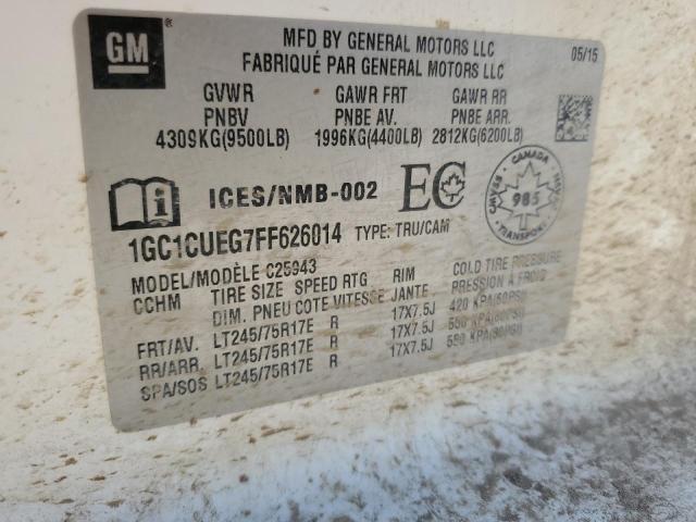 1GC1CUEG7FF626014 - 2015 CHEVROLET SILVERADO C2500 HEAVY DUTY WHITE photo 13