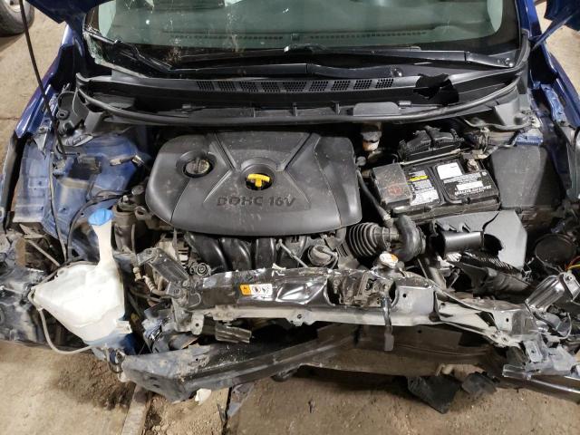 5NPDH4AE4GH761378 - 2016 HYUNDAI ELANTRA SE BLUE photo 11