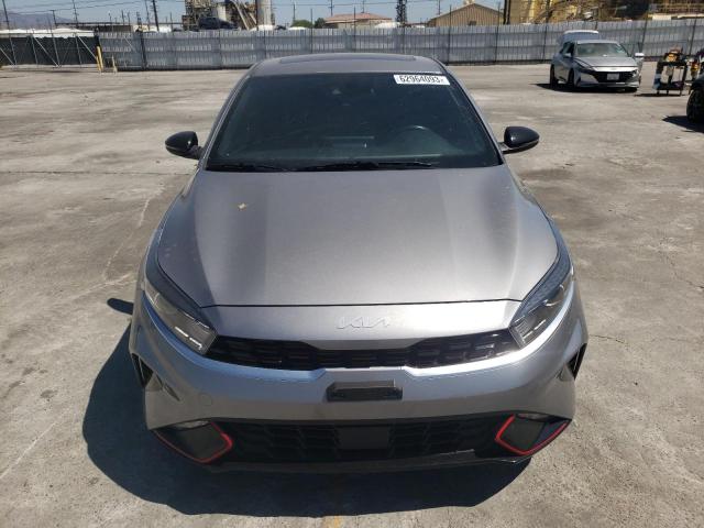 3KPF54ADXNE423798 - 2022 KIA FORTE GT LINE GRAY photo 5