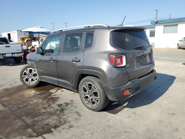 ZACCJADT4GPD01590 - 2016 JEEP RENEGADE LIMITED GRAY photo 2