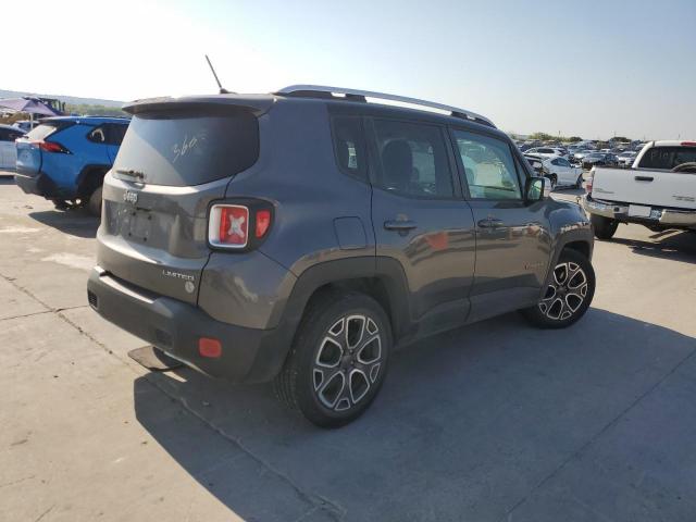 ZACCJADT4GPD01590 - 2016 JEEP RENEGADE LIMITED GRAY photo 3