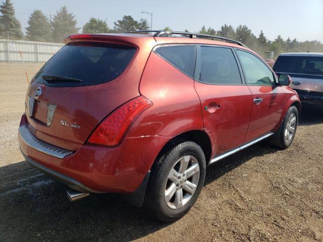 JN8AZ08W67W646433 - 2007 NISSAN MURANO SL ORANGE photo 3