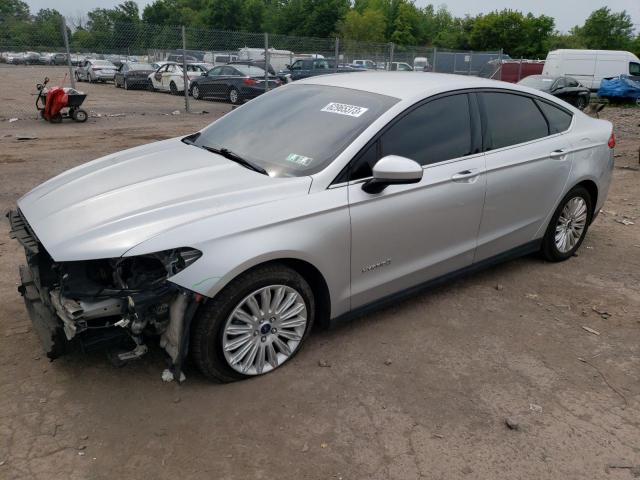 3FA6P0UU3FR178647 - 2015 FORD FUSION S HYBRID SILVER photo 1