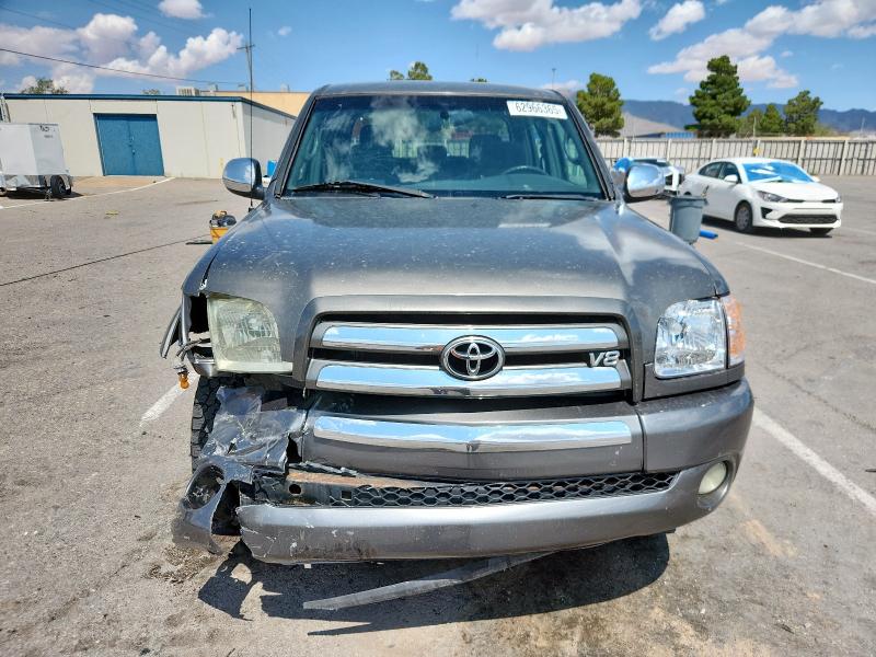 5TBDT44184S433693 - 2004 TOYOTA TUNDRA DOUBLE CAB SR5 GRAY photo 5