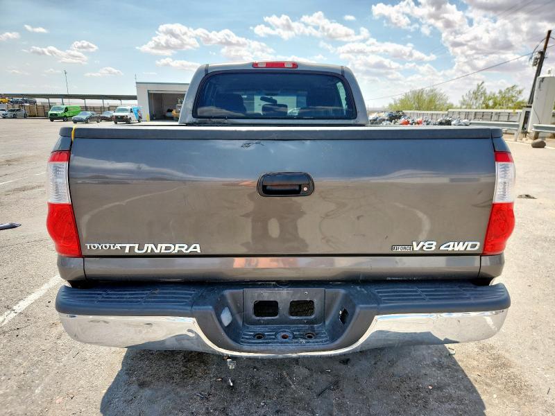 5TBDT44184S433693 - 2004 TOYOTA TUNDRA DOUBLE CAB SR5 GRAY photo 6
