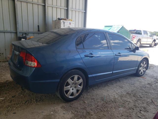 2HGFA16589H544756 - 2009 HONDA CIVIC LX BLUE photo 3