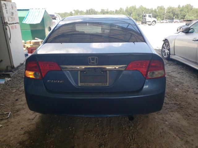 2HGFA16589H544756 - 2009 HONDA CIVIC LX BLUE photo 6