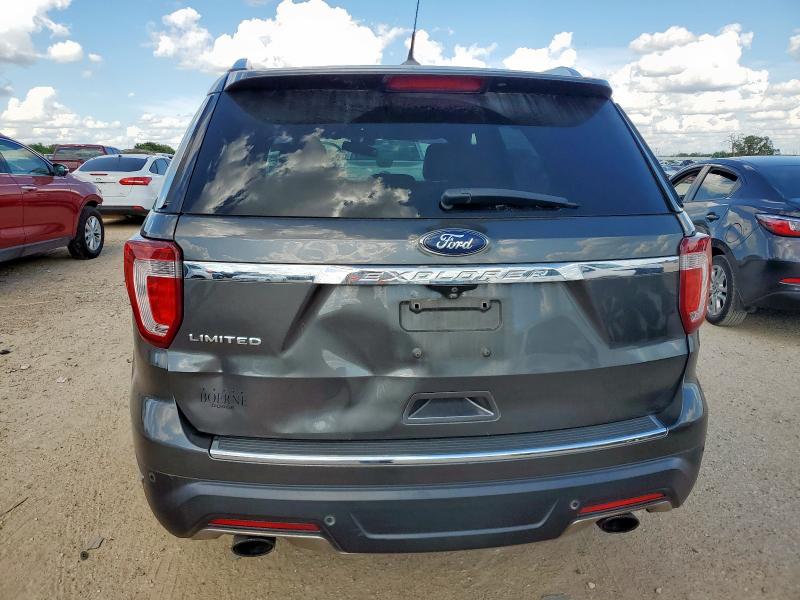 1FM5K7F84JGB11385 - 2018 FORD EXPLORER LIMITED GRAY photo 6