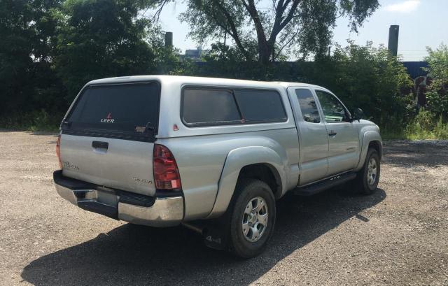 5TEUU42N88Z490852 - 2008 TOYOTA TACOMA ACCESS CAB ვერცხლისფერი ფოტო 4