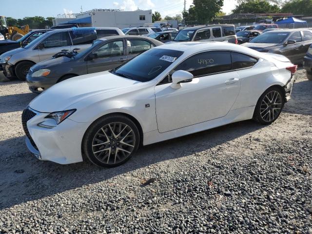 JTHHZ5BC4J5019036 - 2018 LEXUS RC 350 WHITE photo 1