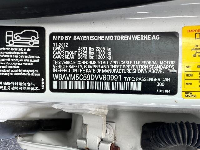 WBAVM5C59DVV89991 - 2013 BMW X1 XDRIVE35I WHITE photo 10