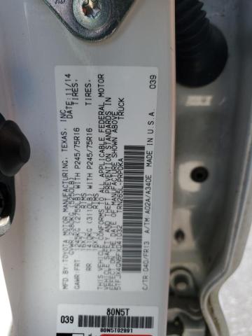 5TFJX4GN6FX041032 - 2015 TOYOTA TACOMA DOUBLE CAB PRERUNNER WHITE photo 12