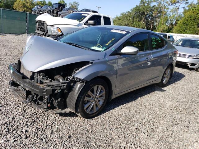 5NPDH4AE9FH633605 - 2015 HYUNDAI ELANTRA SE SILVER photo 1