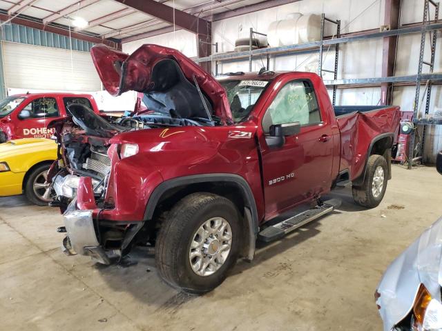 1GC3YTEY0NF217252 - 2022 CHEVROLET SILVERADO K3500 LT MAROON photo 1