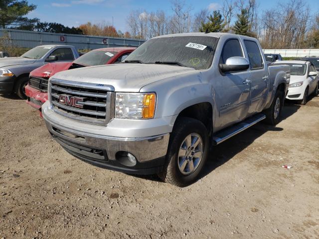 3GTP2VE70CG307759 - 2012 GMC SIERRA K1500 SLE SILVER photo 2