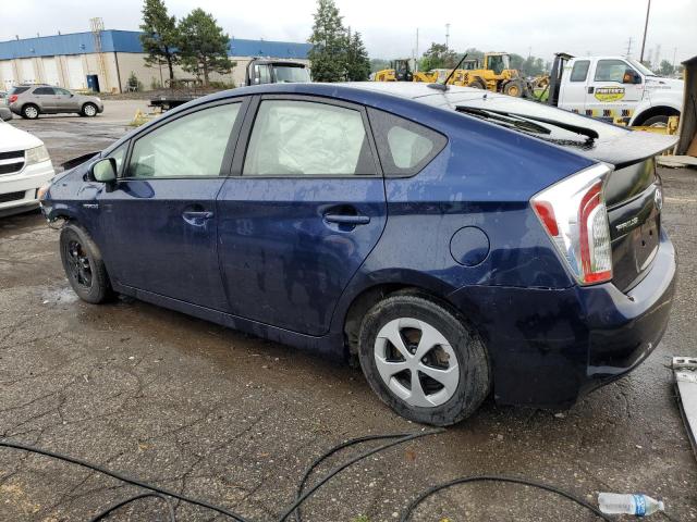 JTDKN3DU6F1912482 - 2015 TOYOTA PRIUS BLUE photo 2