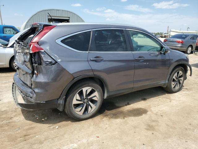 5J6RM3H93FL024598 - 2015 HONDA CR-V TOURING GRAY photo 3