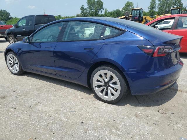 5YJ3E1EA1NF370436 - 2022 TESLA MODEL 3 BLUE photo 2