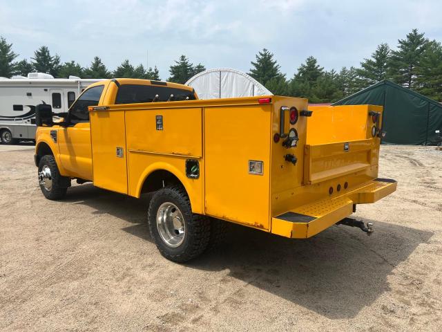 1FDWF37R48EC36336 - 2008 FORD F350 SUPER DUTY YELLOW photo 3